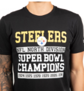 Pitsburgh Steelers NFL Large Graphic Tee, schwarz