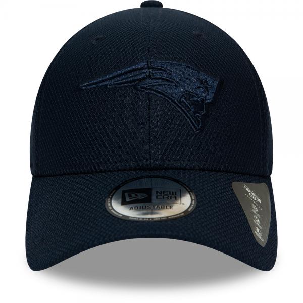 New Era 9FORTY Mono New England Patriots Cap, Adjustable, marineblau