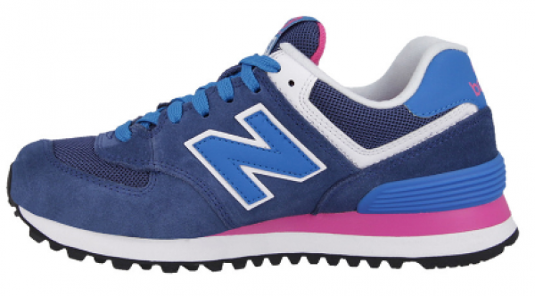 WL574MOY Damen Sneaker, New Balance , blau / pink