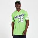 Seattle Seahawks Stripe Sleeve Oversized T-Shirt - aus Netzstoff in grün